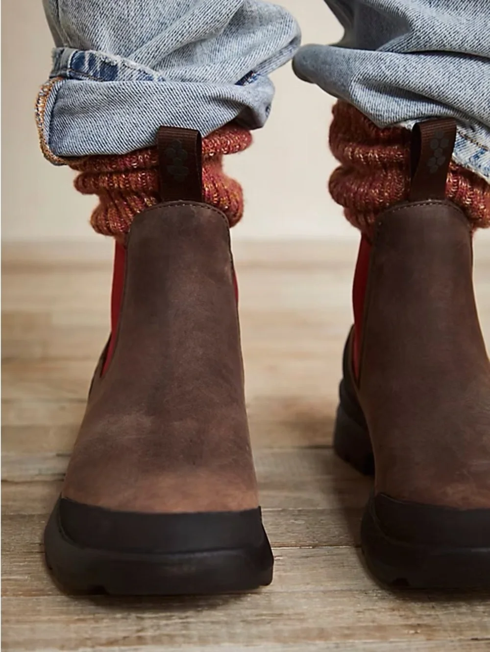 Danner Pub Garden Chelsea Boots Brown and Red Oiled Leather Waterproof 8.5